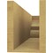 Ekena Millwork 6in. W x 8in. H x 28in. L Ridgewood Woodgrain TimberThane Rafter Tail, Primed Tan RFTUR06X08X28RIDRCPR - alternate 2